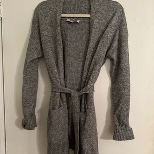 Gray Loft Sweater Cardigan - Small